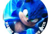 sonic the hedgehog personalised edible cake topper 7'