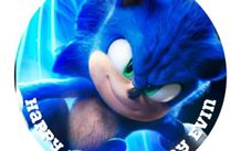 sonic the hedgehog personalised edible cake topper 7'