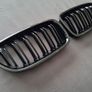 BMW 5 Series F10 F11 Gloss Black Kidney Grilles Brand New Image 2