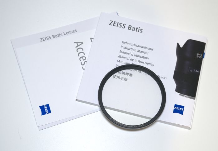 ZEISS Batis 2/25 Full-frame Sony E-mount with B+W F Pro UV Filter