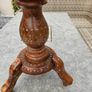 Beautiful brass inlayed lamp/occasional table Image 2