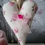 Hanging Heart Decoration. Handmade shabby chic decor. Perfect gift for teacher. Image 3