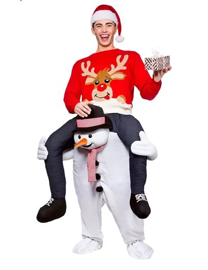 Christmas Snowman Costume Carry me