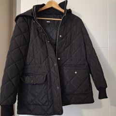 Dkny hooded quilted jacket size small