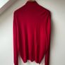 Vintage 80s John Rocha Chinatown Oversized Red Wool Turtleneck Sweater Jumper S/M Image 4