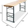 2-in-1 Picnic Garden Table height adjustable Image 2