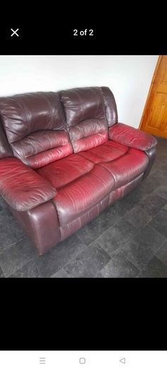 Leather recliner