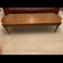 Large Antique Walnut Coffee Table Image 3