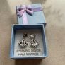 Sterling silver cubic zirconia stud earrings Image 5