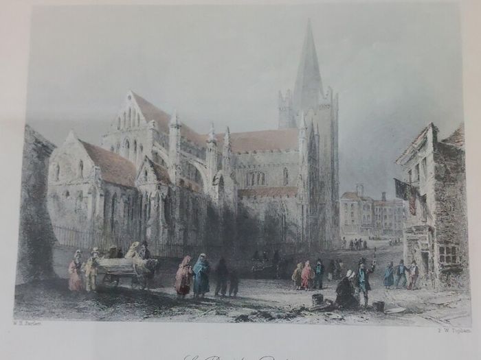 William Bartlett "St. Patrick's Cathedral, Dublin" Framed Artwork