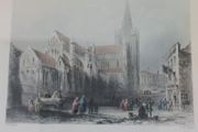 William Bartlett "St. Patrick's Cathedral, Dublin" Framed Artwork