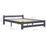 Bed Frame Dark Grey Solid Pine Wood 180x200 cm Image 6