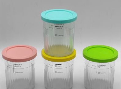 Brand New Replacement Ice Cream Pints 680ml 4-Pack with Lids