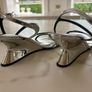 Zara Silver Wedges Size 5 Image 2