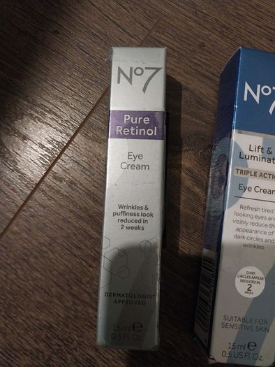 No7 Pure Retinol Eye Cream and No7 Lift & Luminate Triple Action Eye Cream Please read description
