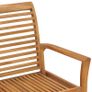 Garden Bench 112 cm Solid Teak Wood Image 5