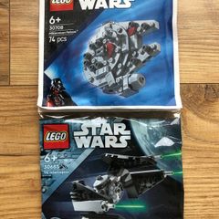 Lego Star Wars: Millennium Falcon & TIE Interceptor Polybag Bundle