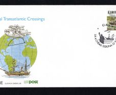 1988 Ireland 150th of 1st Passenger Steamship Crossing Commemorative Stamp with Cobh first day cancellation on An post First Day Cover (FDC)