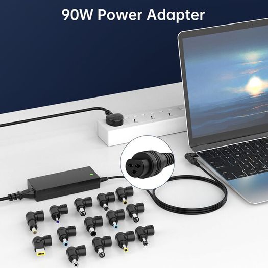 Universal Laptop Charger 15V 20V AC Adapter with 15 Tips for HP Dell Lenovo Acer ASUS Toshiba Sony Samsung