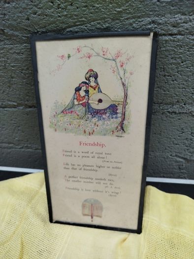 Framed Friendship poem