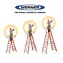 Werner 720 Series 10 Step Fibreglass Platform Ladder (2.92m) Image 5