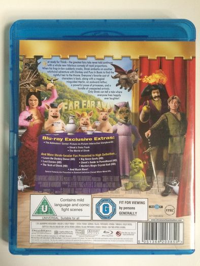 Shrek The Third (Dreamworks) [2007] [Blu-ray Animated Movie]