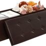 New Foldable Storage Seat (Brown) - FREE P&P Image 5