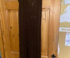 Sparkly metallic knit maxi dress