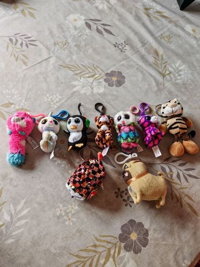 collection of mini soft toys