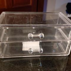 Small Plastic Storage Container With Drawers. Used
