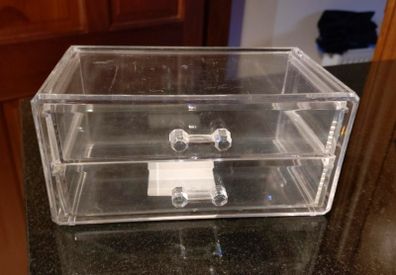 Small Plastic Storage Container With Drawers. Used