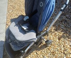 Bugaboo buggy with footmuff and carseat adaptors
