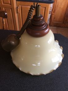 Vintage Pull Down Pendant Light Large