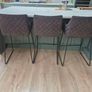 Charcoal diamomd counter stools Image 3