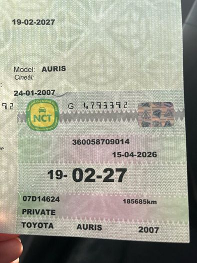 2007 Toyota Auris 185000kms
