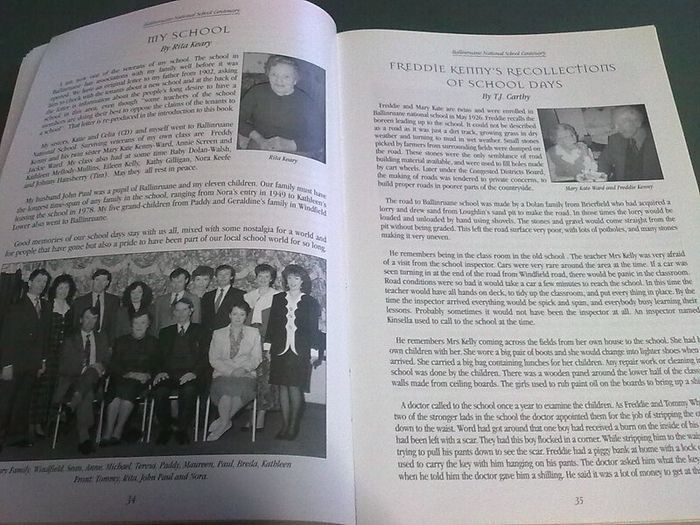 St. Joseph's National School Ballinruane Galway Local history