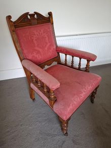 antique victorian armchair easy chair
