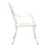Garden Chairs 2 pcs Cast Aluminium White Image 6