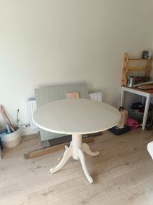 white table