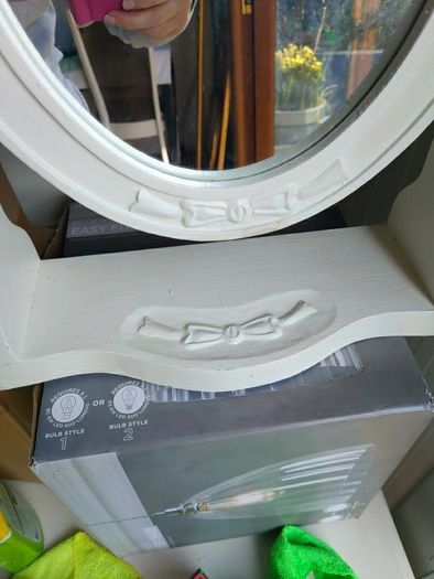 Vintage pine mirror