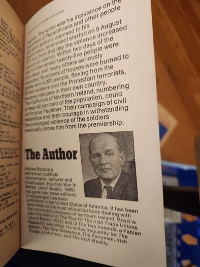 Brian Faulkner And The Ulster Unionism. By Andrew  Boyde. Paperback In Good Condition.