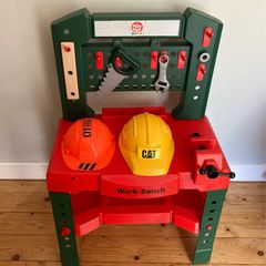 Tool Bench including Hard Hats & Tool Kit