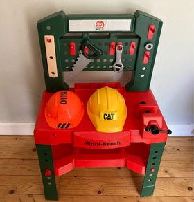 Tool Bench including Hard Hats & Tool Kit