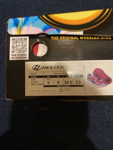 heelys used once or twice good condition