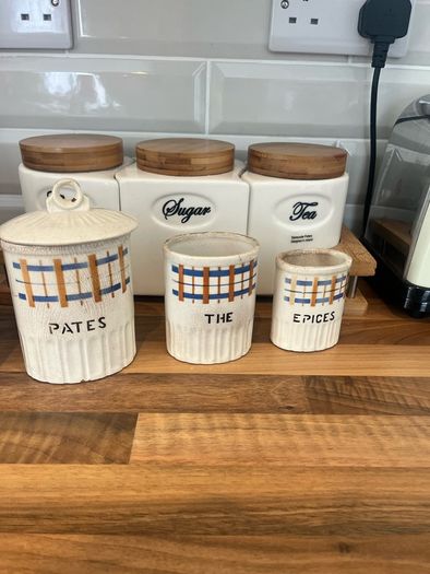 Antique French Kitchen Jars/Cannisters