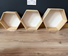 3 Hexagon Shelves