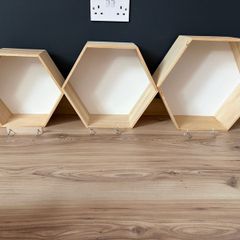 3 Hexagon Shelves