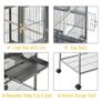 Wide Large Metal Bird Cage, Grey Image 5