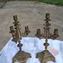 A Pair Of Nineteenth Century Bronze/Brass Candelabras(3.8kgs) Image 2