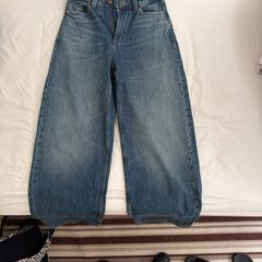 unworn jeans